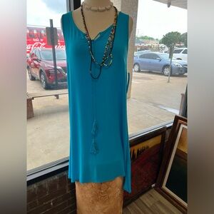 👗L & B tassel blue flow dress ( part of 3 for $25 promo)
